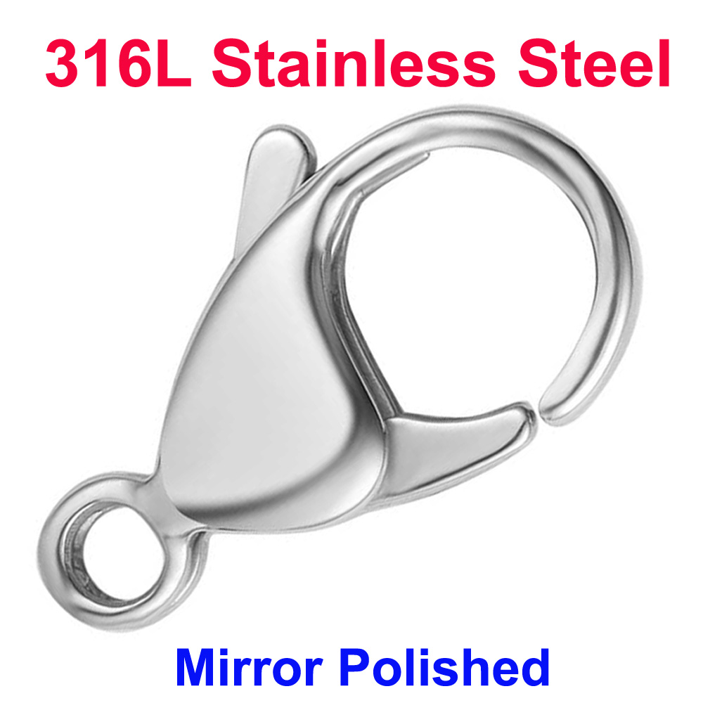 Jewelry Making Material - Zapięcia typu karabińczyk ze stali nierdzewnej