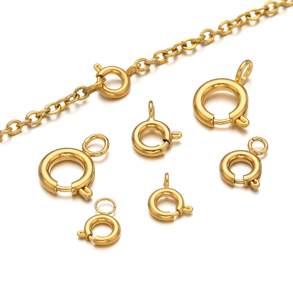 Jewelry Making Material - 10 szt. Zapięcia sprężynowe ze stali