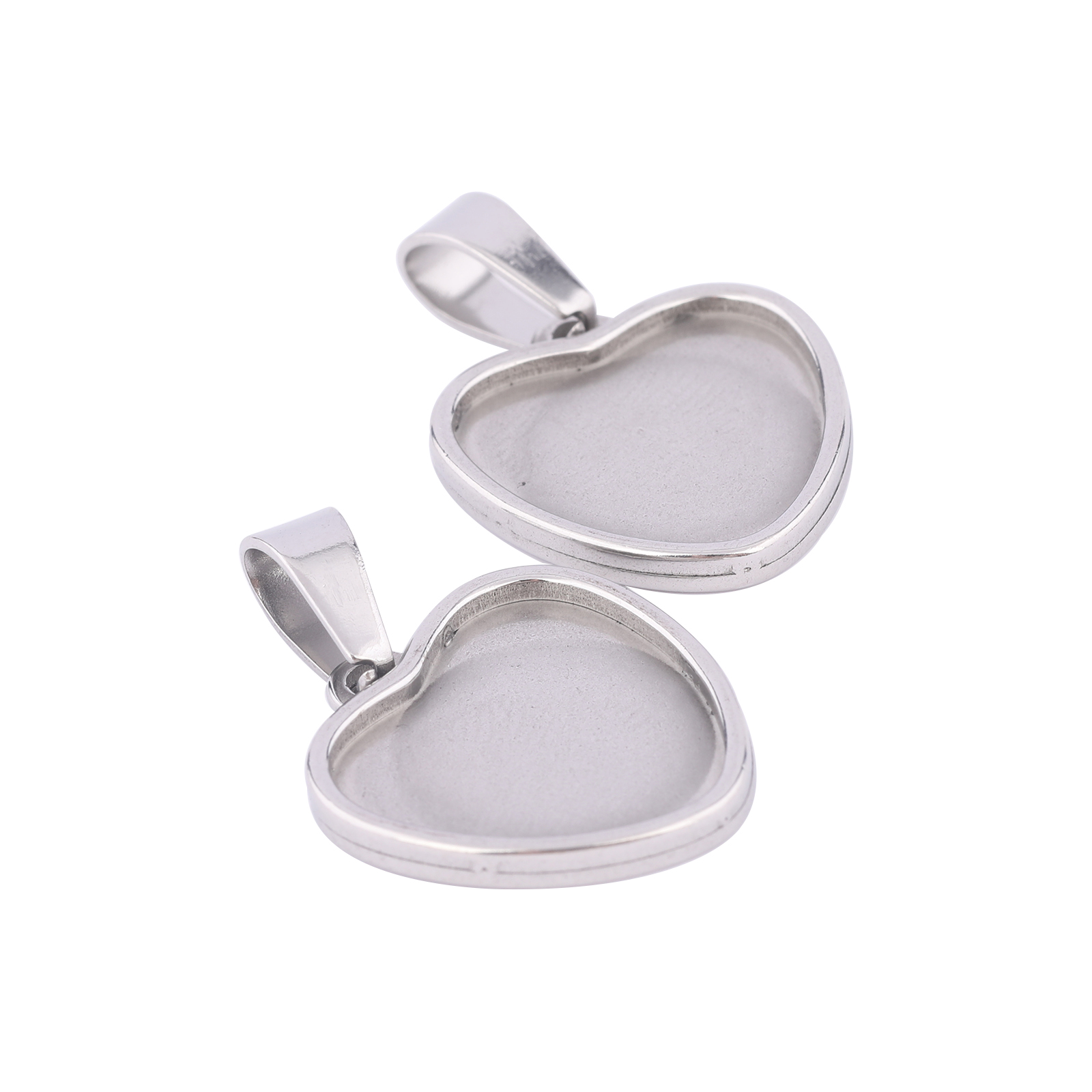 Pendant Blank Bezel - 10 szt. Stal Nierdzewna Pasuje 15mm