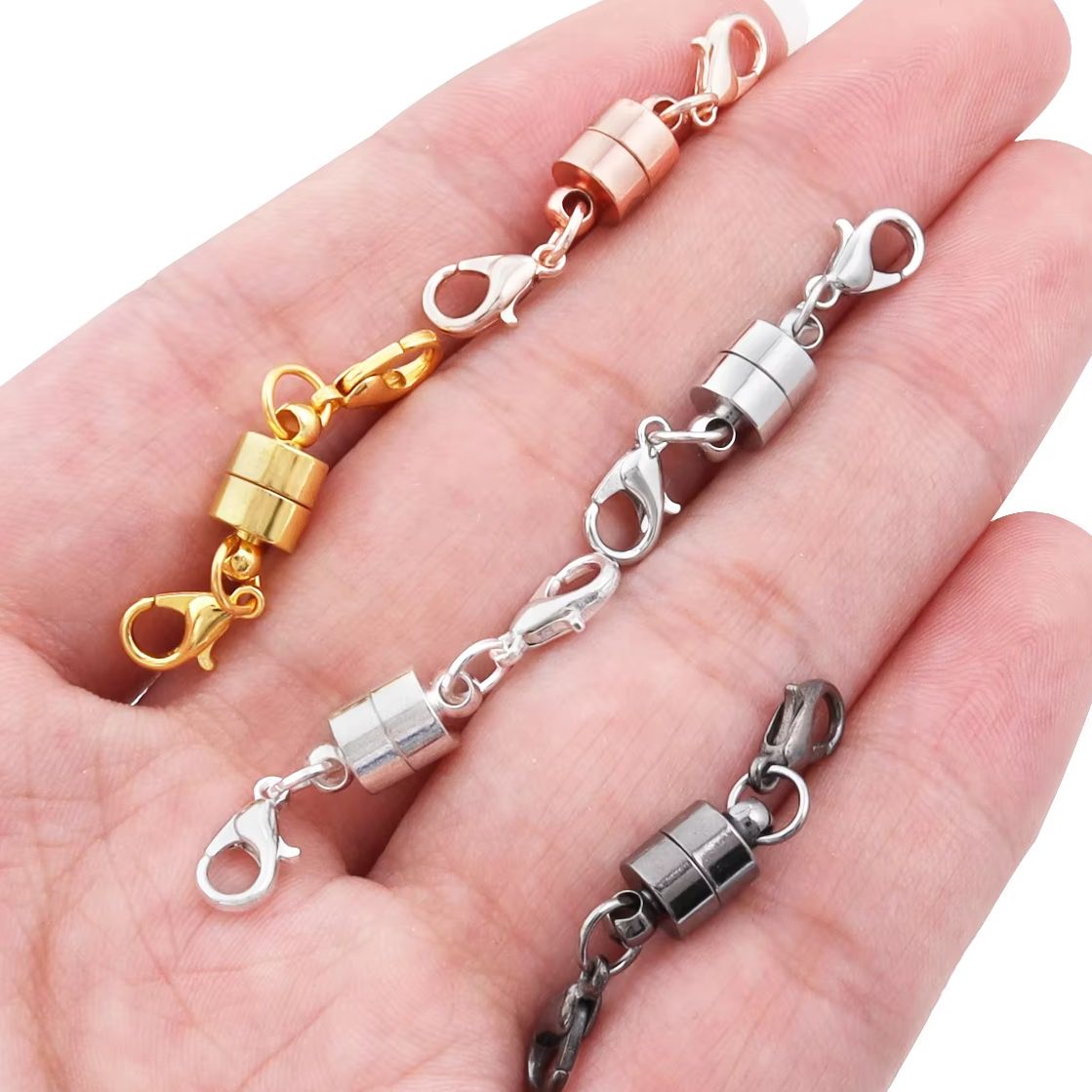 Jewelry Making Material - 5 Zestawów/Partia Magnetyczne Zapięcia z Karabińczykami