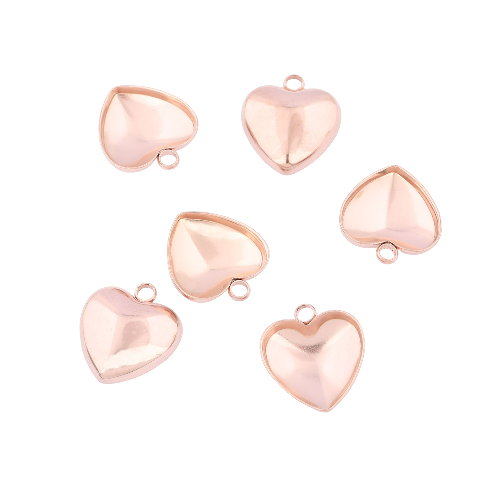 Pendant Blank Bezel - 20 szt. Stal Nierdzewna 12mm Bazy