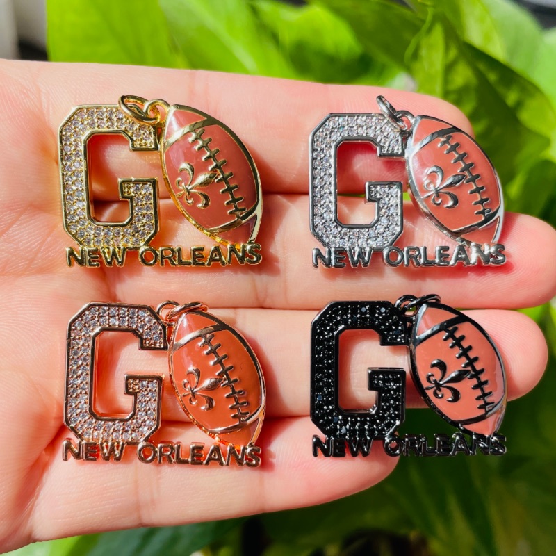 Jewelry Making New Orleans - 5 sztuk Micro Pave GO nowy
