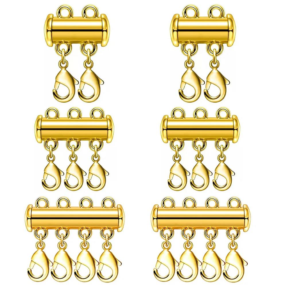 Jewelry Making Material - 2 szt. Wielorzędowy Naszyjnik Warstwowy Zapięcie