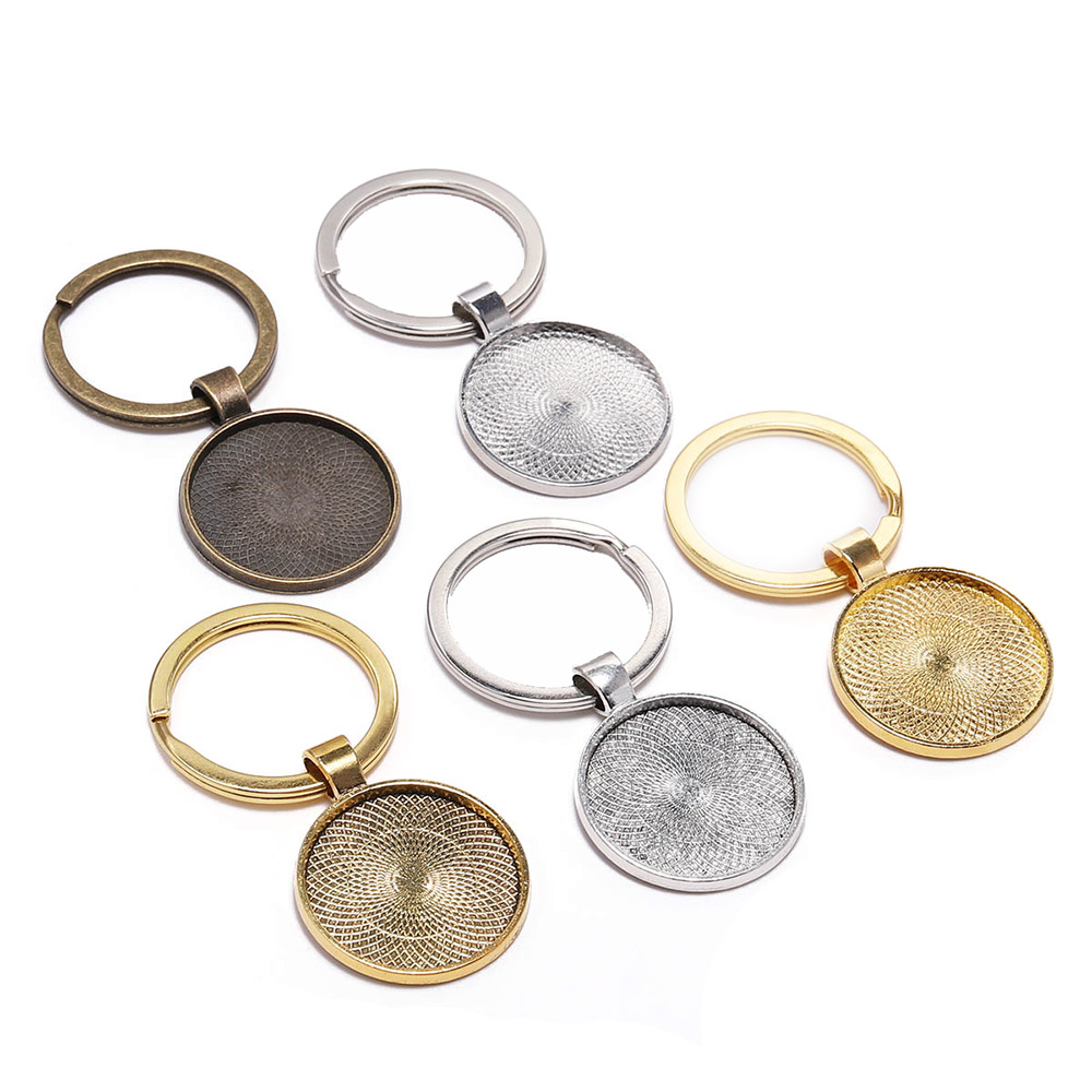 Pendant Blank Bezel - 5 sztuk/partia 25mm brelok z wisiorkiem