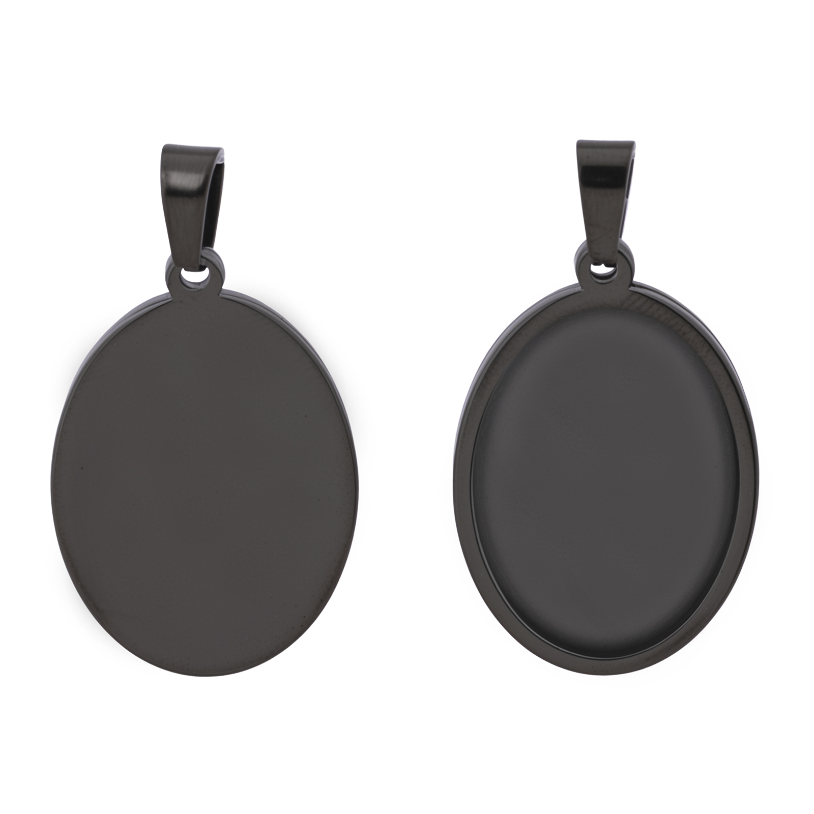 5 szt. Owalne czarne bazy do k – Pendant Blank Bezel recenzja i cena