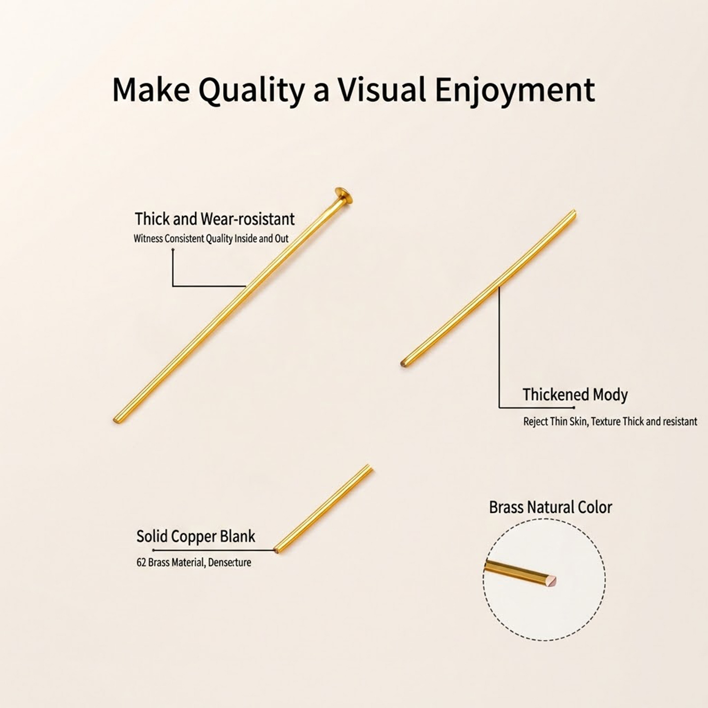 50 szt. pozłacanych 18K złotem – Jewelry Making Eye Pins recenzja i cena
