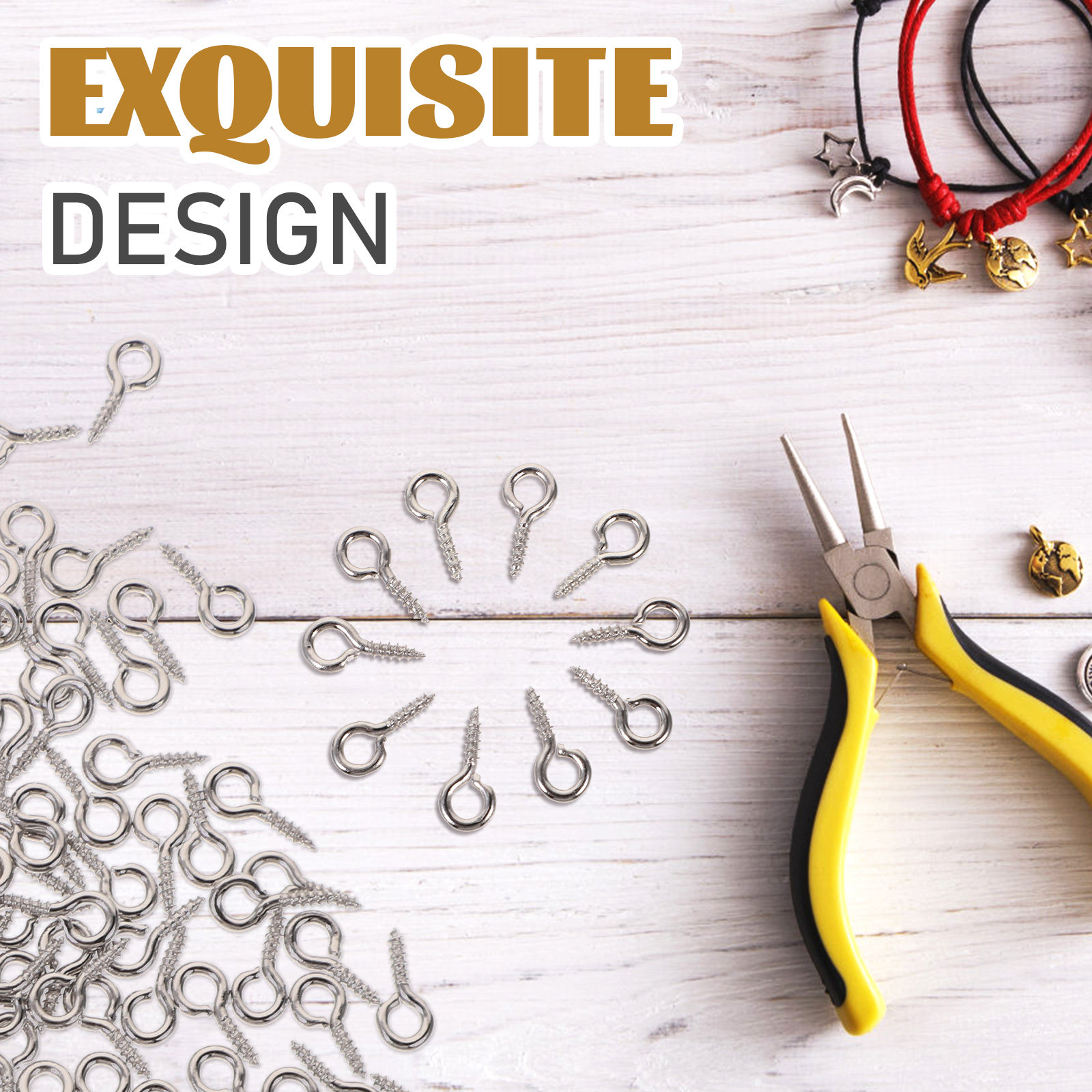 500 szt. mini śrubowych zawies – Jewelry Making Eye Pins recenzja i cena
