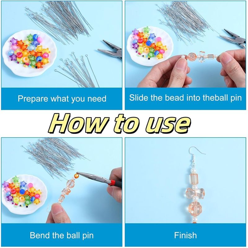 A01F-Hot 300 szt. 1,6 cala 304 – Jewelry Making Eye Pins recenzja i cena
