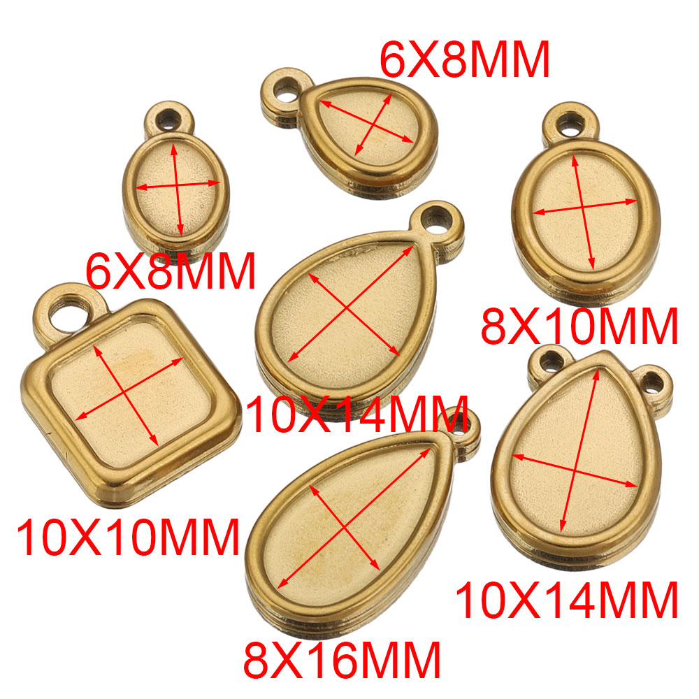 5 szt. Kwadratowe, okrągłe, ow – Pendant Blank Bezel recenzja i cena