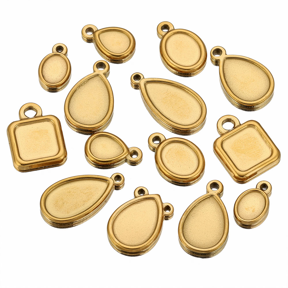 5 szt. Kwadratowe, okrągłe, ow – Pendant Blank Bezel recenzja i cena