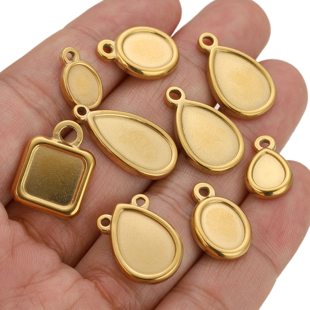5 szt. Kwadratowe, okrągłe, ow – Pendant Blank Bezel recenzja i cena