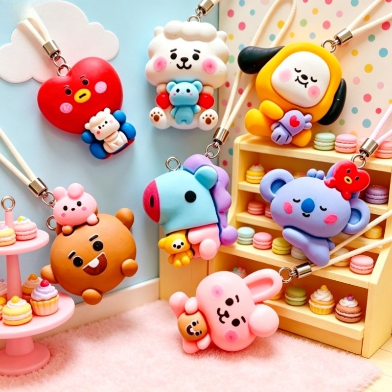 7 szt. BT21 Żywiczne Charmsy z – Jewelry Making Resin recenzja i cena