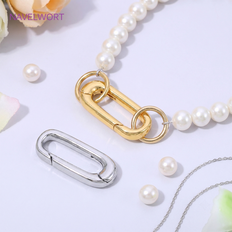1/2/4 szt. Złote (18K) owalne  – Jewelry Making Hobby recenzja i cena