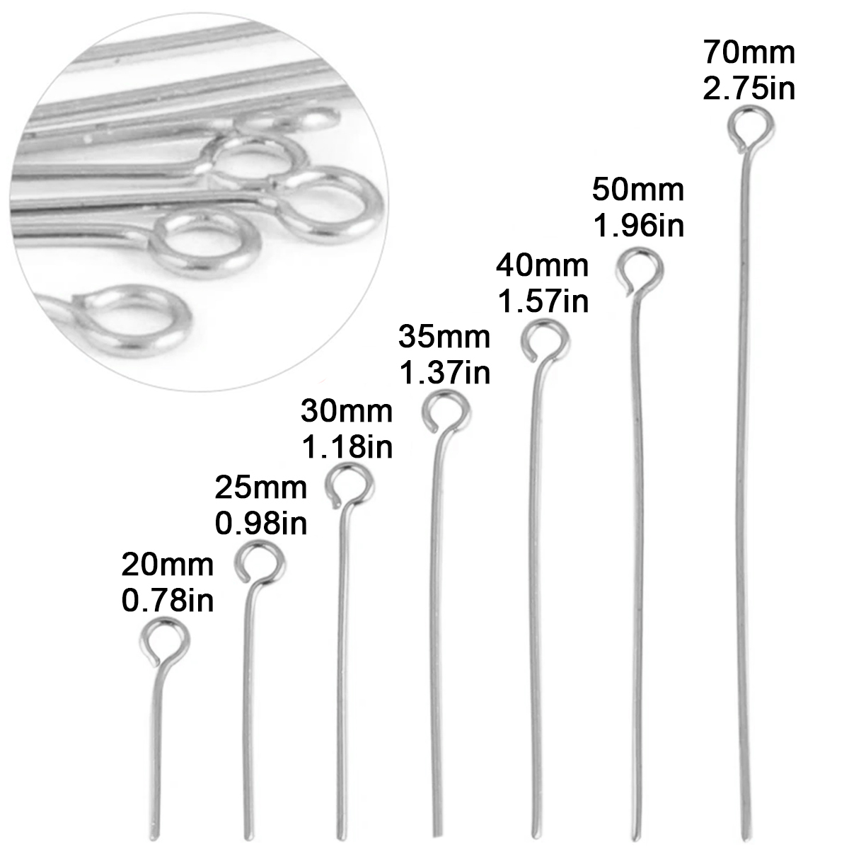 100 sztuk/partia Szpilki z ocz – Jewelry Making Eye Pins recenzja i cena