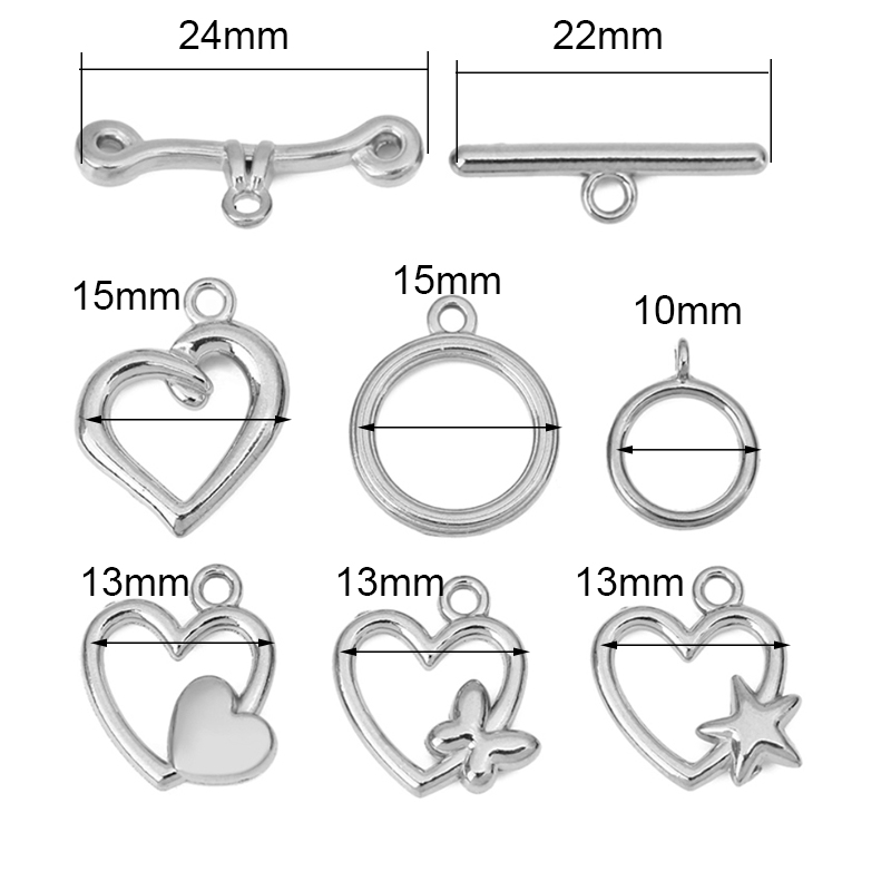 5 zestawów zapięć OT ze stali  – Jewelry Making Material recenzja i cena