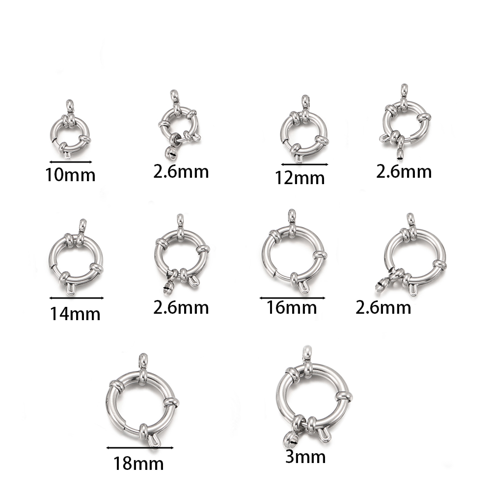 2 szt. Okrągłe sprężynowe zapi – Jewelry Making Material recenzja i cena