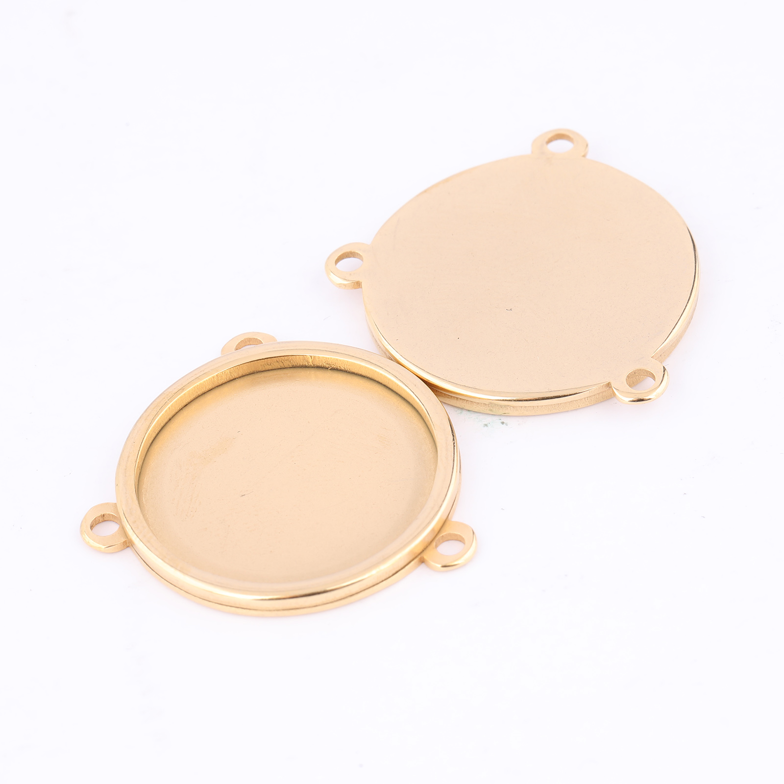 5 szt. Stal nierdzewna pozłaca – Pendant Blank Bezel recenzja i cena